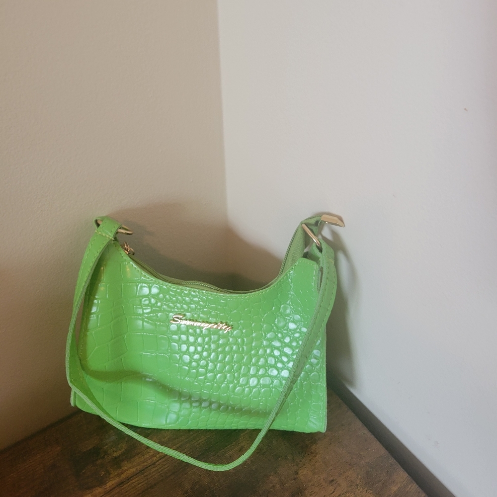 Green handbag